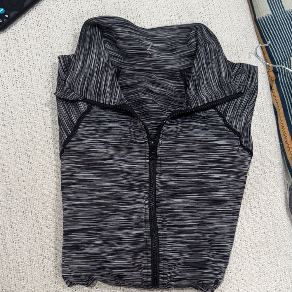 Zella Striped Black and White Jacket